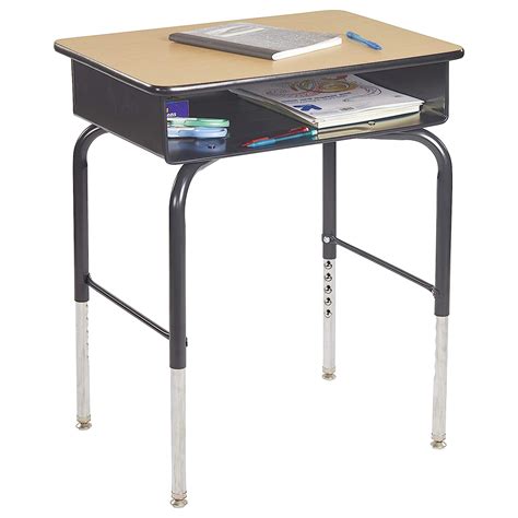 student desk with metal book box|ECR4Kids 24in x 18in Student Desk and Flash Furniture 440 lb..